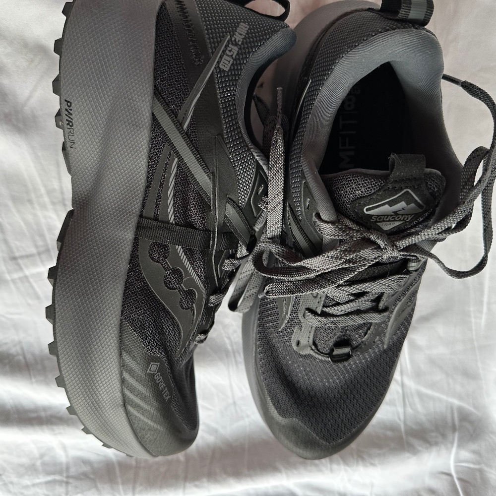 Saucony Women Ride 15 Trail Running Shoes Sneakers Gore Tex black Size 9